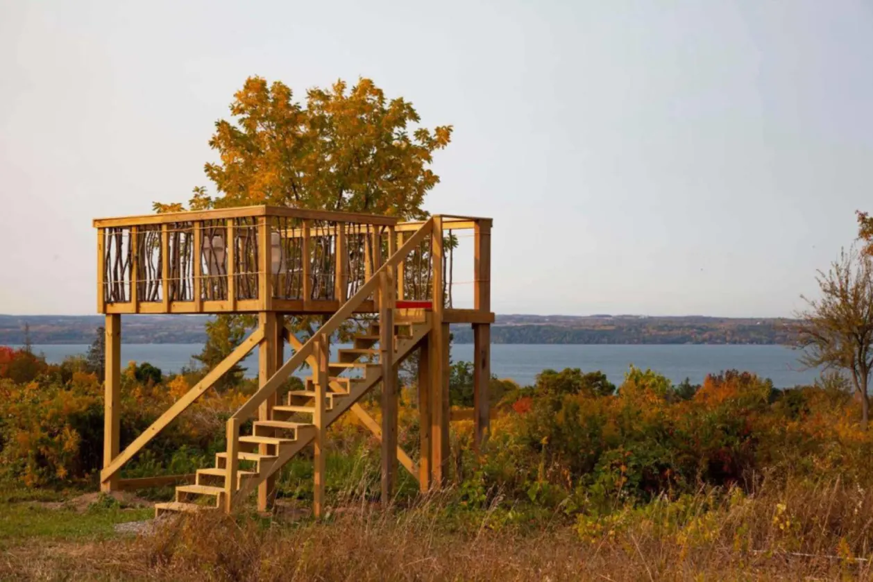 Inns of Aurora nature trail overlook platform